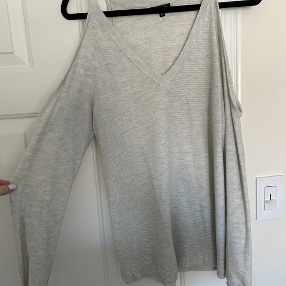 DYNAMITE Cold Shoulder Sweater - Picture 2 of 3